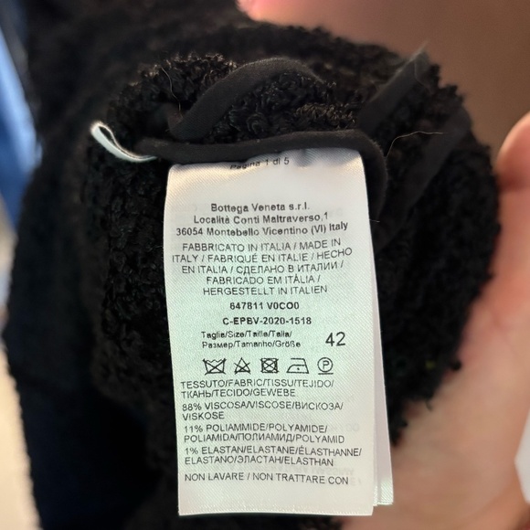 Bottega Veneta Black Textured gown - Picture 8 of 8